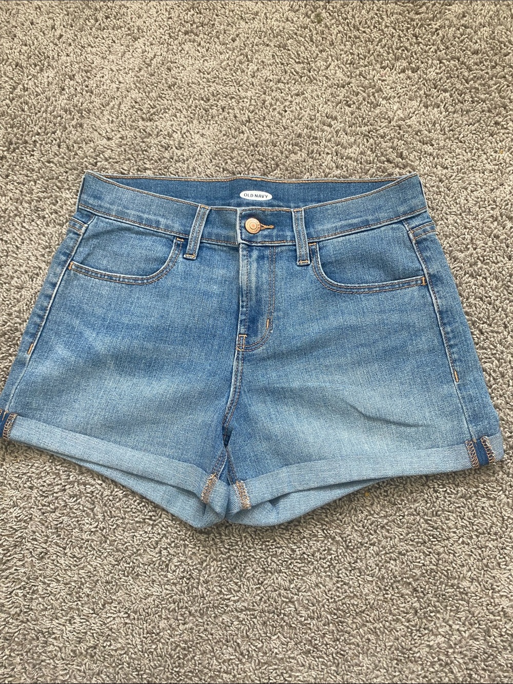 Old Navy Light Blue Denim Cuffed Women's Shorts
